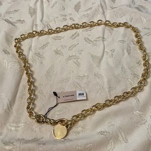 NWT gold chain belt by most wanted
